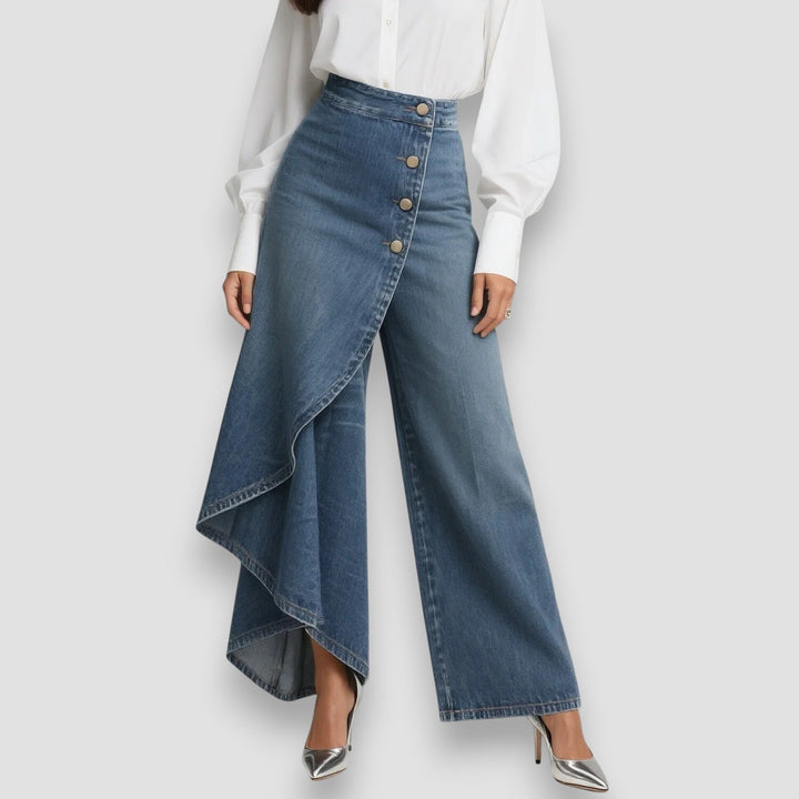 Maya | Asymmetrical Skirt Pants
