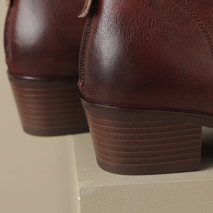 Felicia | Luxury Low-Heel Ankle Boots