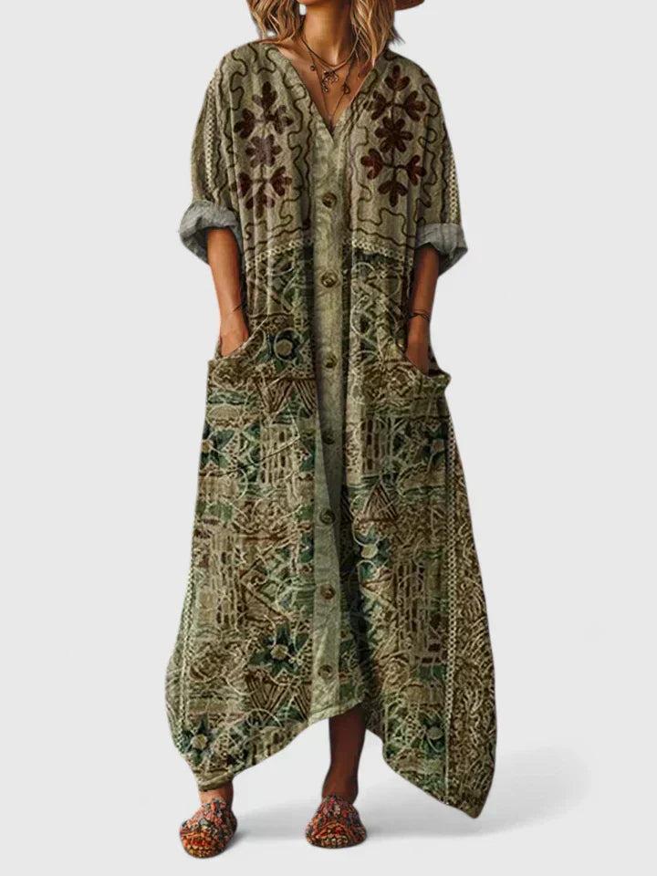 Mariana | Elegant Linen Dress