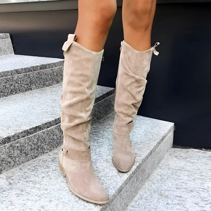 Liliy | Stylish Suede Knee Boots