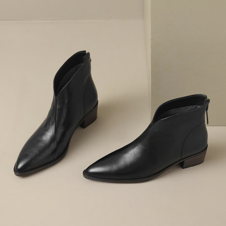 Felicia | Luxury Low-Heel Ankle Boots