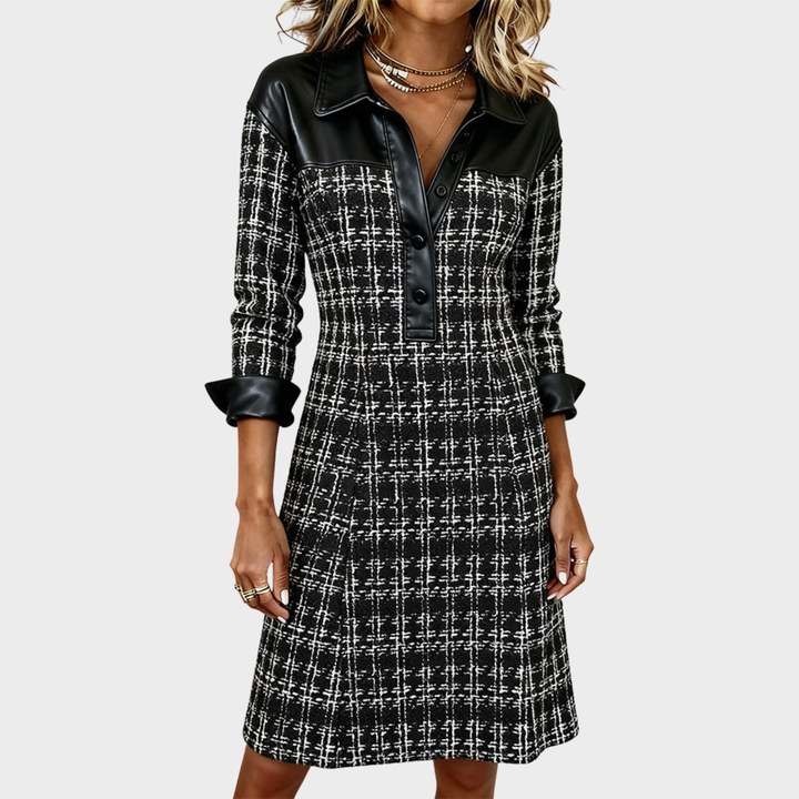 Matilda | Long Sleeve Patchwork Dress