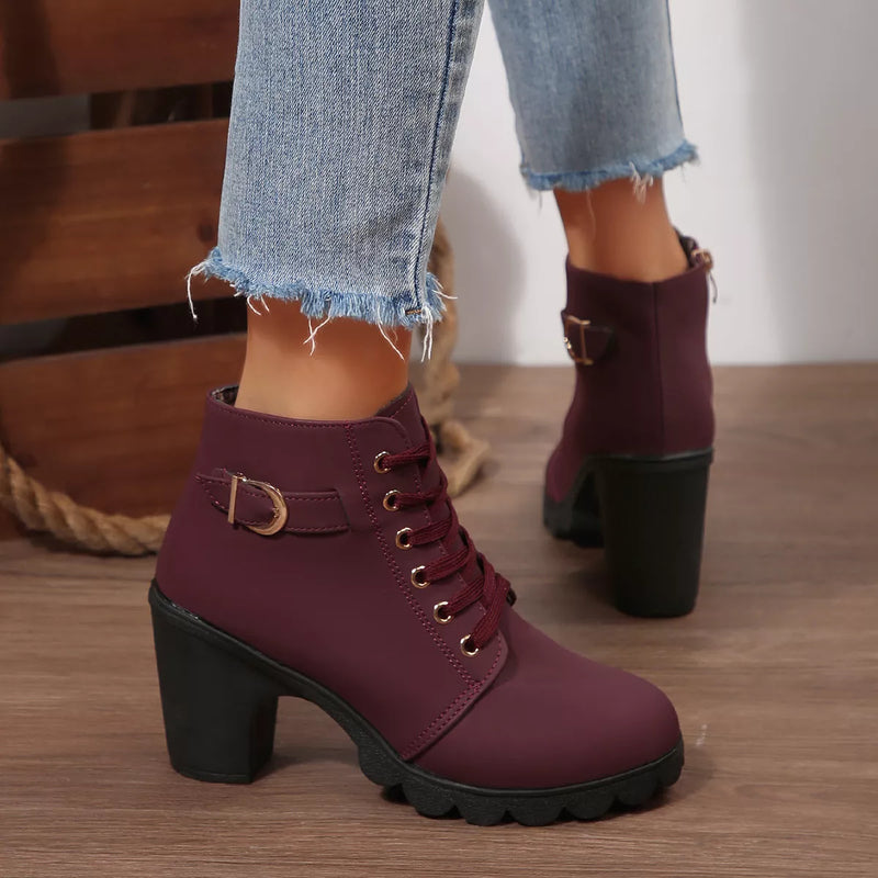 Marcella | Stylish Block Heel Boots