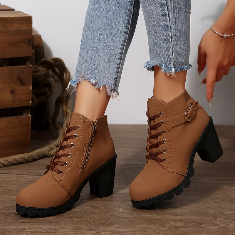 Marcella | Stylish Block Heel Boots