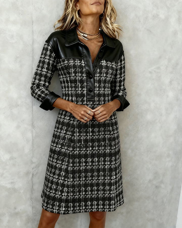Matilda | Long Sleeve Patchwork Dress