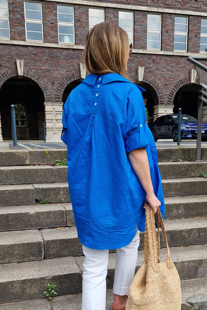 Oversized 100% Cotton Linen Shirt